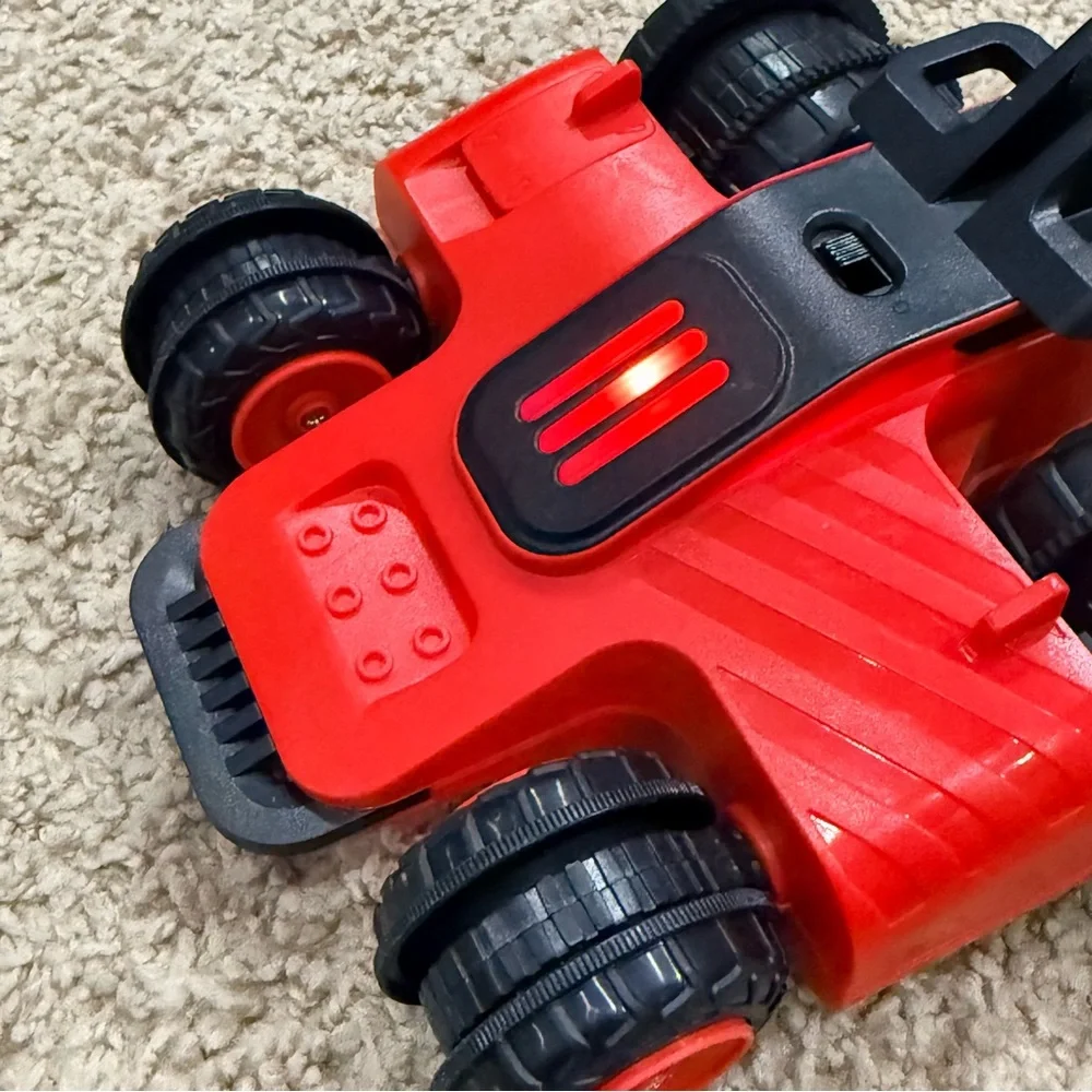 Sharper Image SideSlider Stunt RC Car Red LED Drift Toy Car